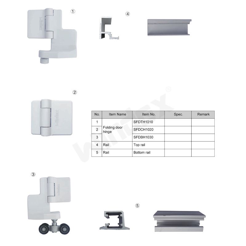 Slide-folding door hardware TLZD0010