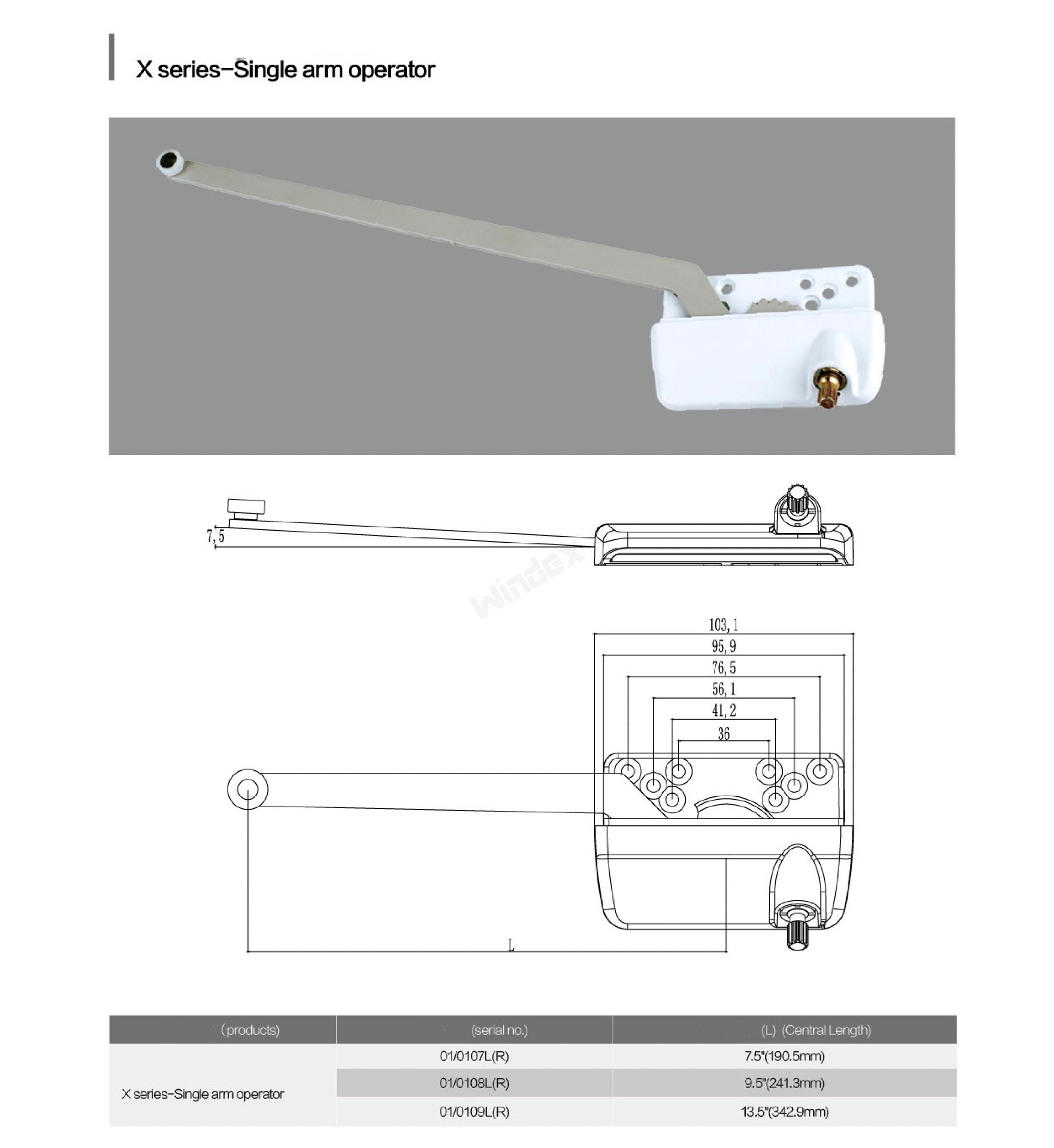 X Series - Single Arm Operator