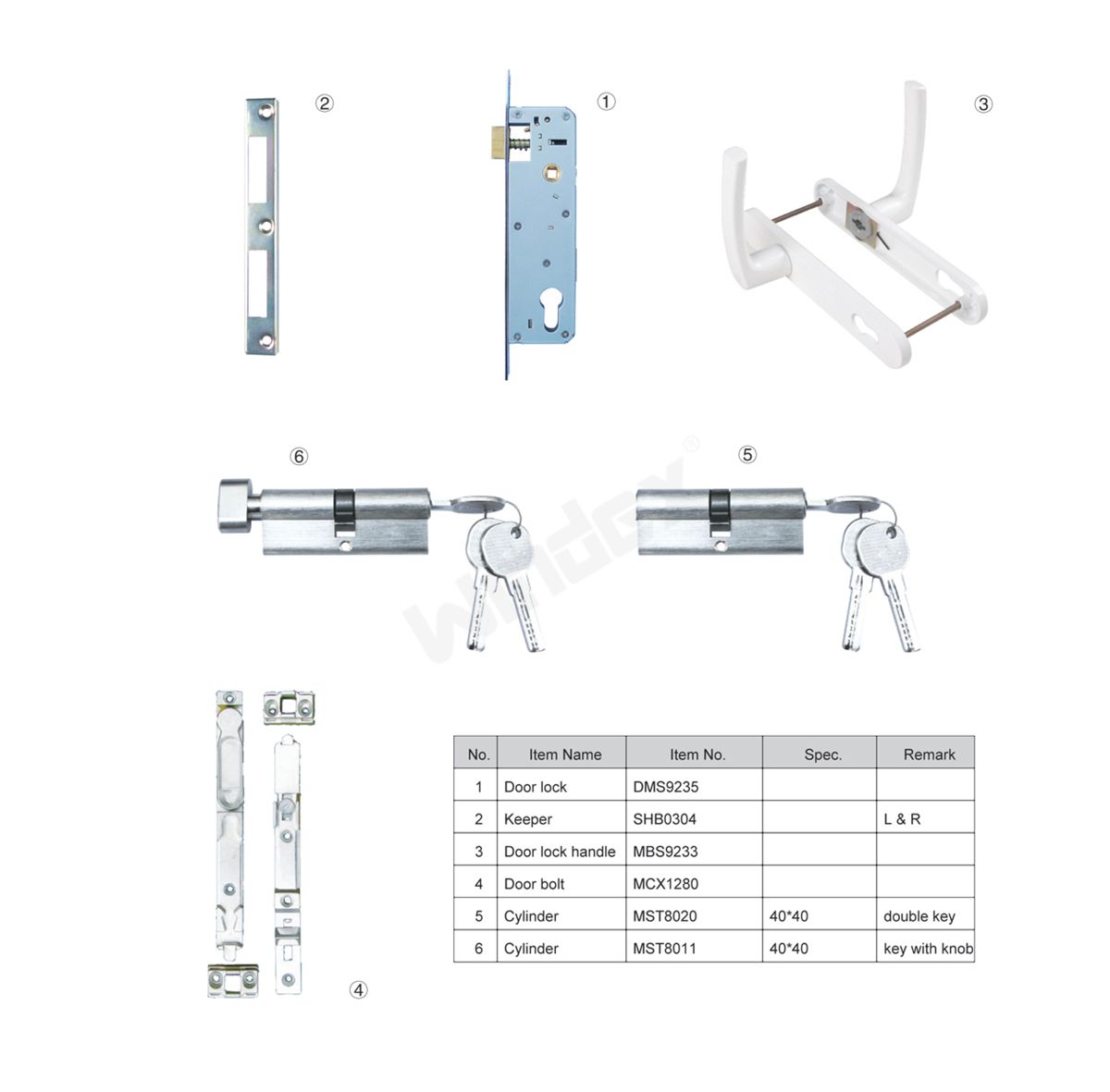 Simple Door Lock Sets PKMJ02