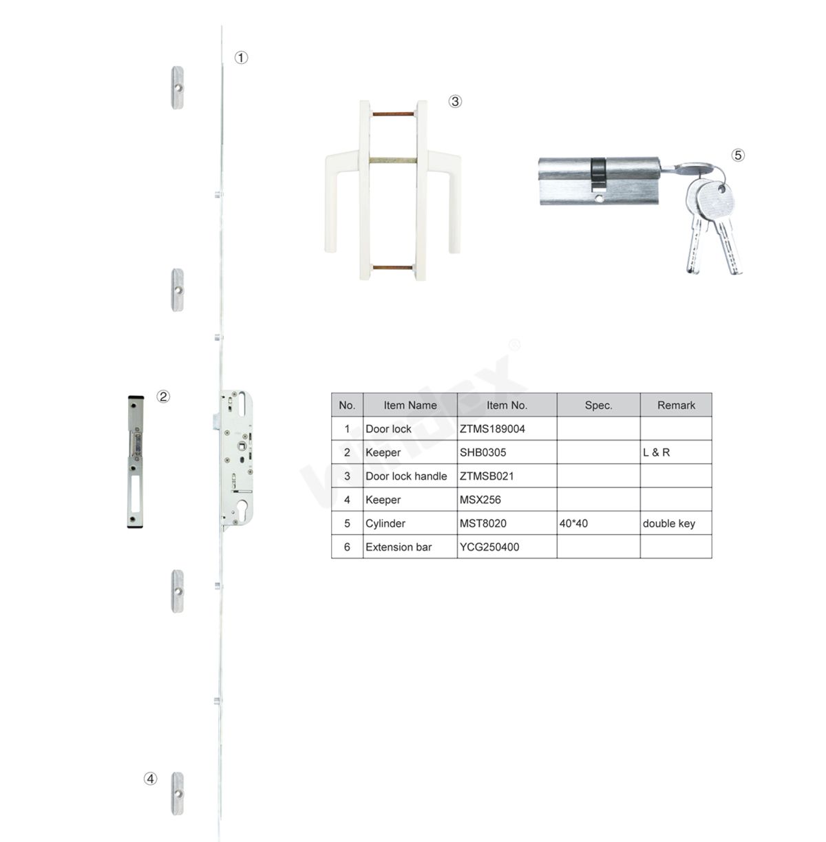 Door Hardware PKZX001