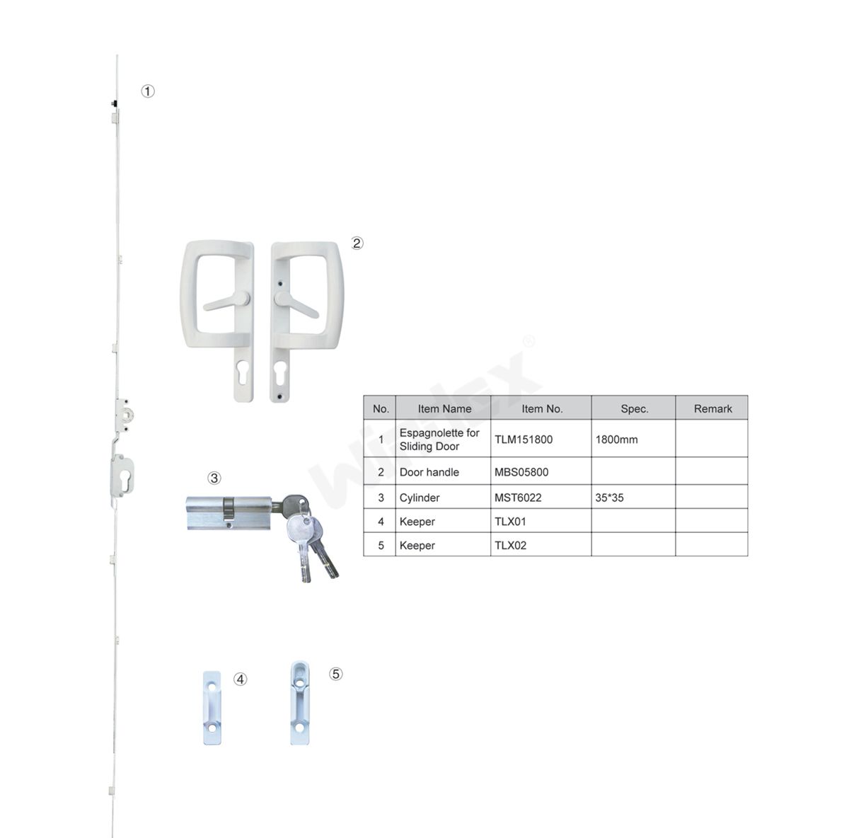 Slding Door Hardware TLM0011