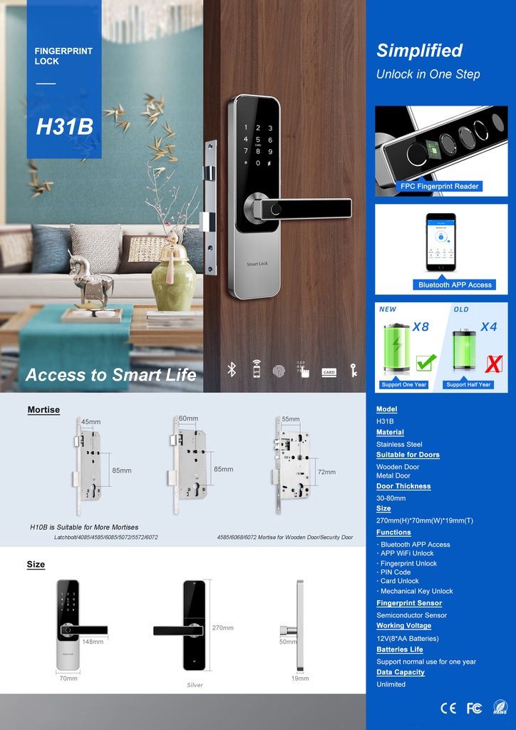 Smart Door Lock H31B S